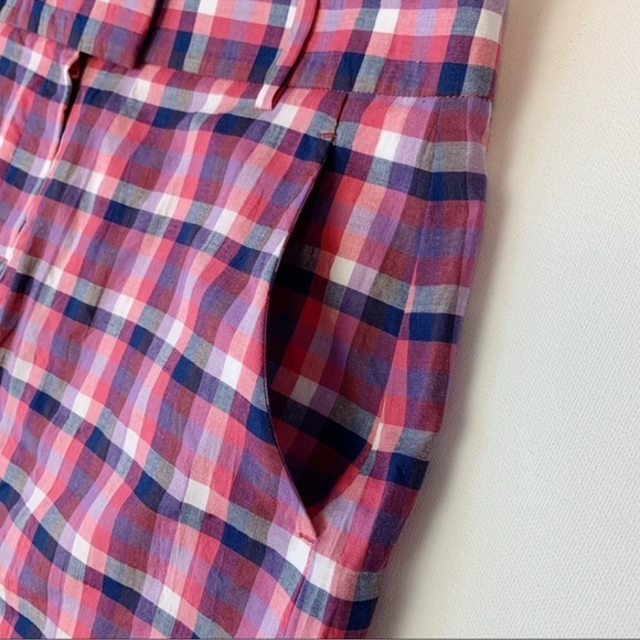 Theory “Evan” Plaid Women's Skirt - Pink and Blue. Size 4 - Picture 2 of 9